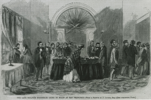 David C. Broderick  Lying in State